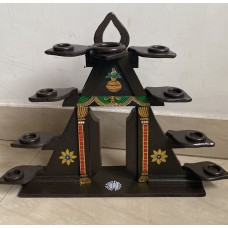 Stepped Gopuram Lamp Stand